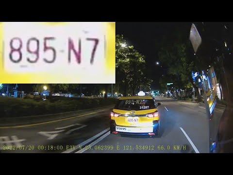 【895-N7】計程車違規迴車
