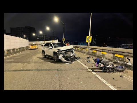 女三寶逆向狠撞重機 環東大道超誇張逆向實錄