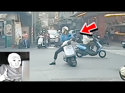 《台灣三寶1》愛闖紅燈？闖到被抬棺材 綠燈時竟然還有人在馬路中間原地轉圈圈？？