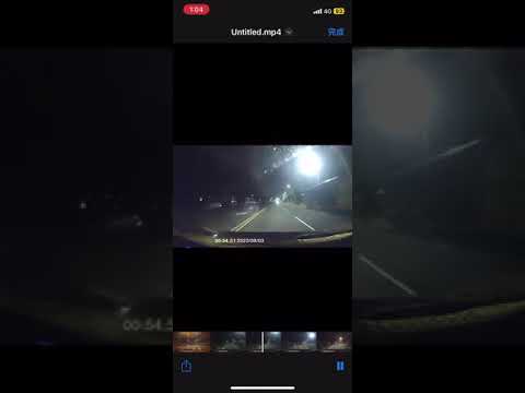 路上紀錄 - 9/3 台中半夜逆向行駛