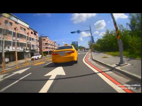 【TDJ-9092】計程車違規跨越雙白線 未打方向燈