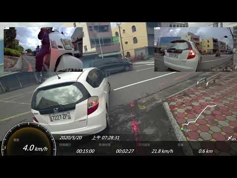 台南交通日常／夾殺派對，轉彎處超車+車牌刷白我就不客氣了