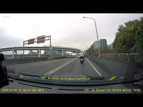 MASIGO ｜ S535D ｜前鏡頭 ｜ 1080P 60FPS ｜ 白天高架橋下 ｜ 畫面明亮灰暗切換 ｜ 無剪輯直接上傳