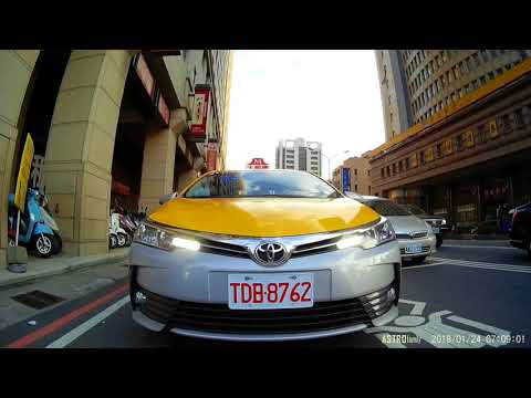 【TDB-8762】台中 大都會計程車  惡意逼車、未打方向燈、佔據機車停等區、未保持安全距離