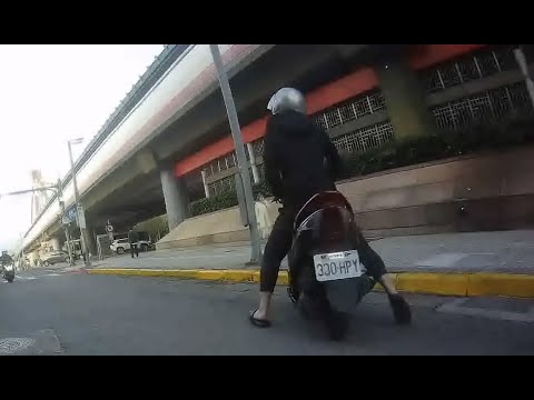 【330-HPY】車牌 機車三寶突然回轉逆向