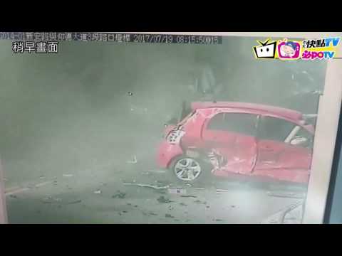 19日仰德大道嚴重車禍(監視器)