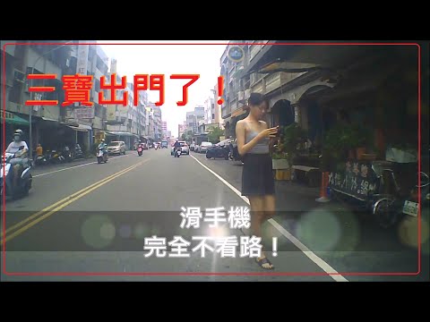 三寶出門了！遇到大牌行人！