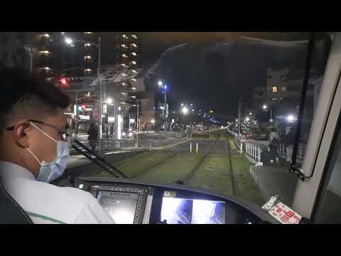 高雄輕軌夜間逆時針拍攝 中途遇到三寶侵入中止拍攝