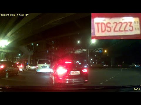 【TDS-2223】計程車號左轉彎未依規定使用方向燈(1/2)