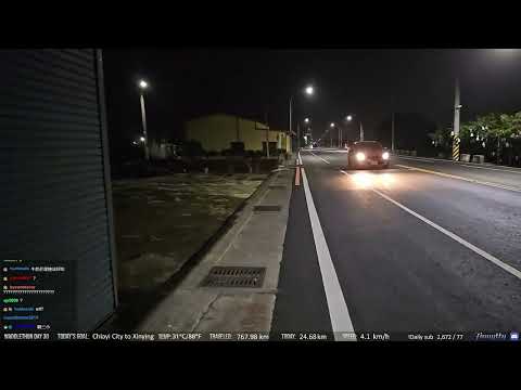 企鵝妹 Jinnytty：騎車逆向蛇行三寶 直接跨越雙黃線蛇行過去（嘉義市 - 台南新營）