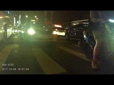 【519-5F】台中北區三民路三段 計程車 違規跨越雙白線+未禮讓直行車先行