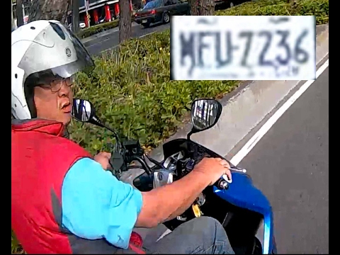 熱騰騰的三寶飯 直線急煞害後車差點打滑