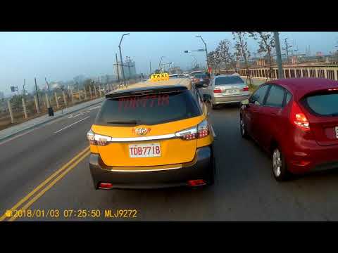 【TDB-7718】計程車違規 多車道轉彎