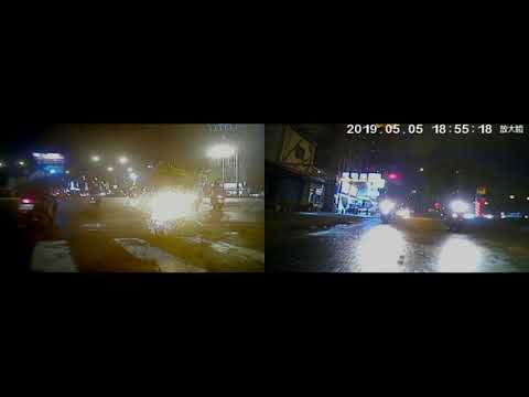 機車右轉差點擦撞 The motorcycle turned right and almost hit