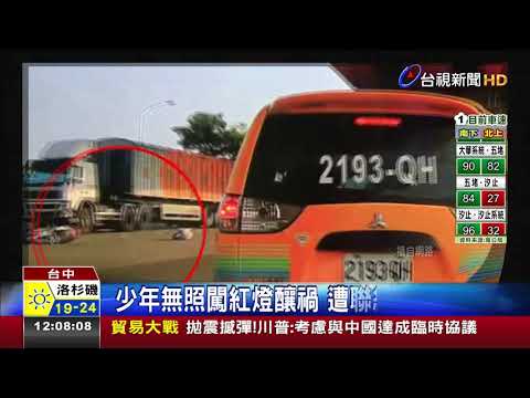 無照騎車遭撞飛騎士命危.乘客骨折